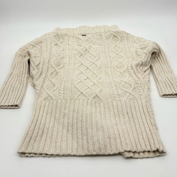 Prana | Cozy Cream Cable Knit Sweater | small - Picture 8 of 8